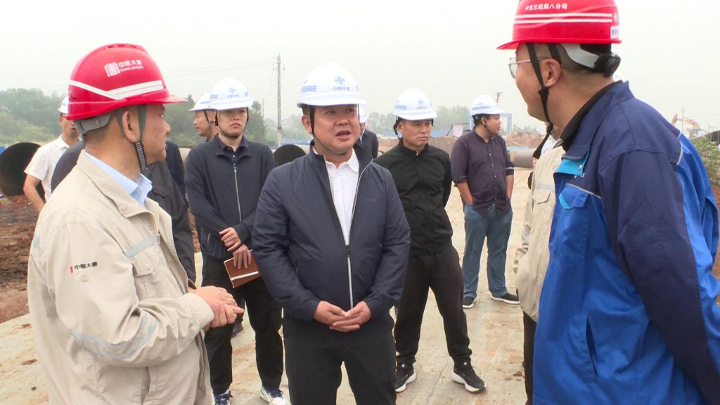 李晓彤到淦田镇调研大唐华银株洲2×100万千瓦扩能升级改造项目