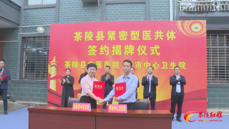 茶陵县中医医院与枣市中心卫生院建立紧密型医共体