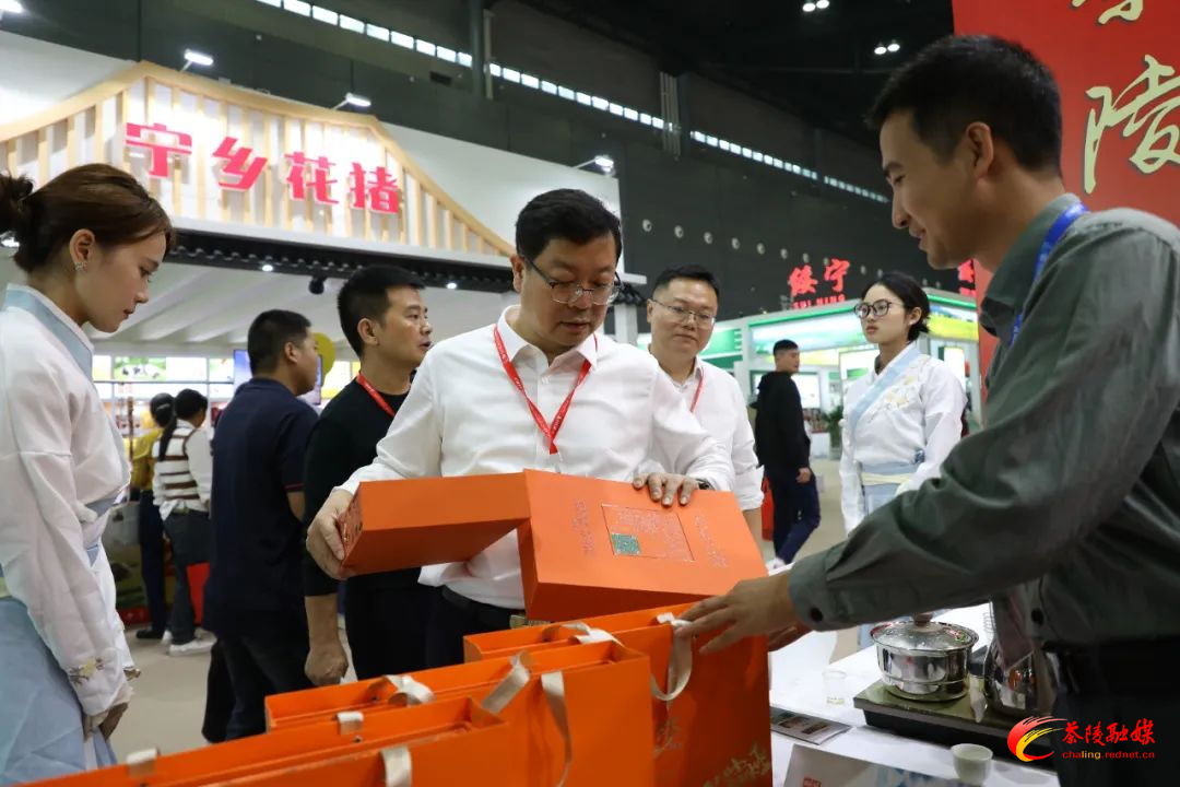杨红兵现场推介“一茶二肉三宝” 助力茶陵农产品C位出道