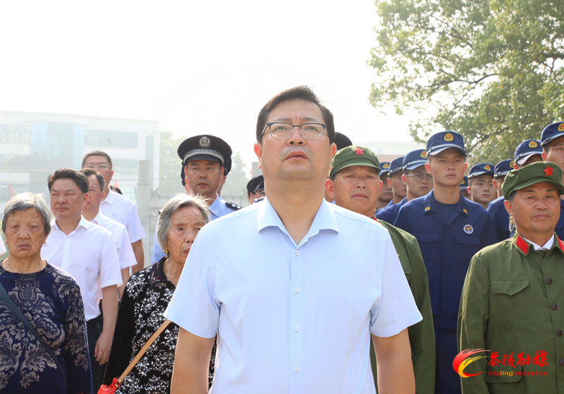 茶陵县在烈士陵园举行纪念活动 缅怀先烈 寄托哀思