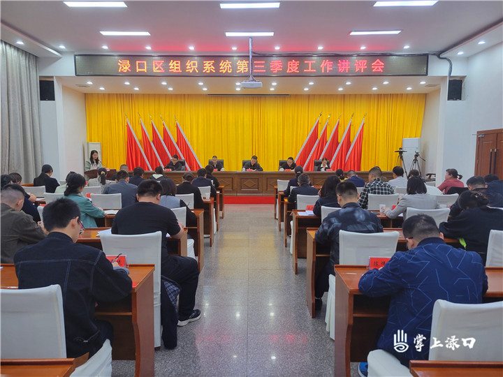 渌口区召开组织系统第三季度工作讲评会