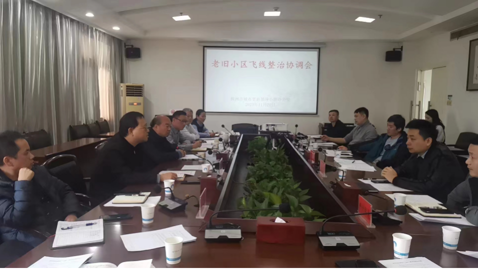 城区召开老旧小区弱电“飞线”整治协调会