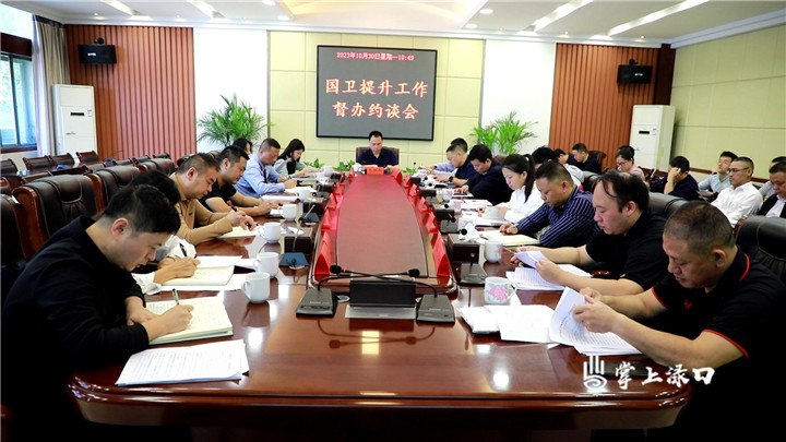 渌口区召开国卫提升工作督办约谈会
