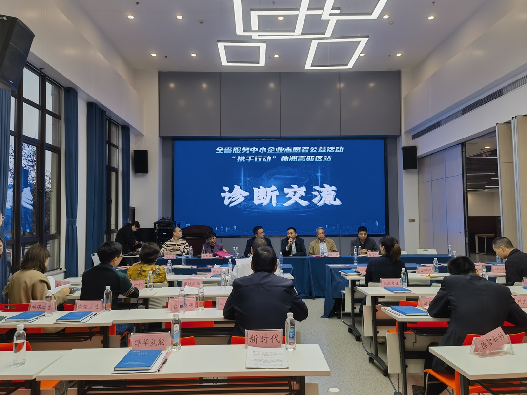 全省服务中小企业志愿者公益活动“携手行动”在株洲高新区举行
