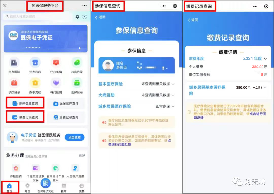 如何在线查询攸县城乡居民医保参保缴费是否成功？