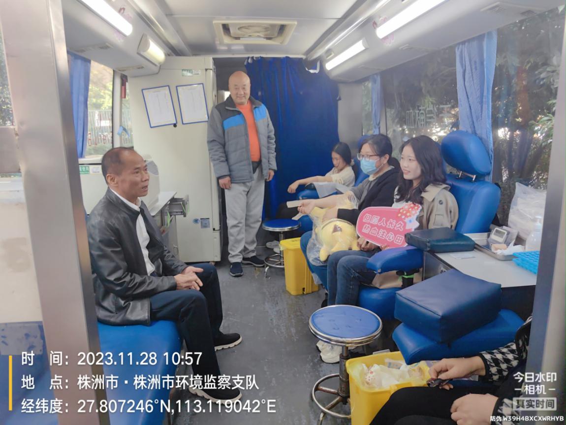 株洲市生态环境局开展无偿献血活动