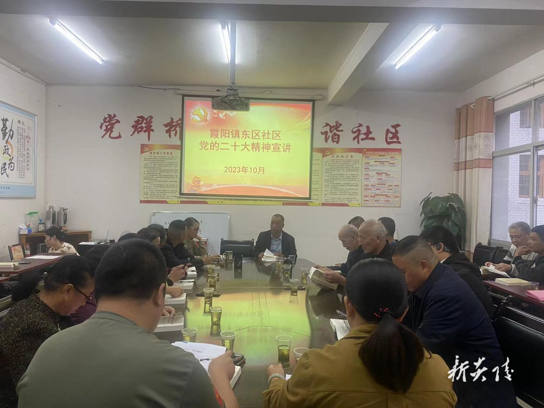 霞阳镇开展党的二十大精神宣讲活动