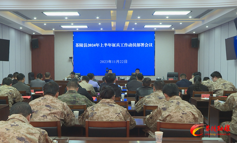 茶陵县安排部署2024年上半年征兵动员工作