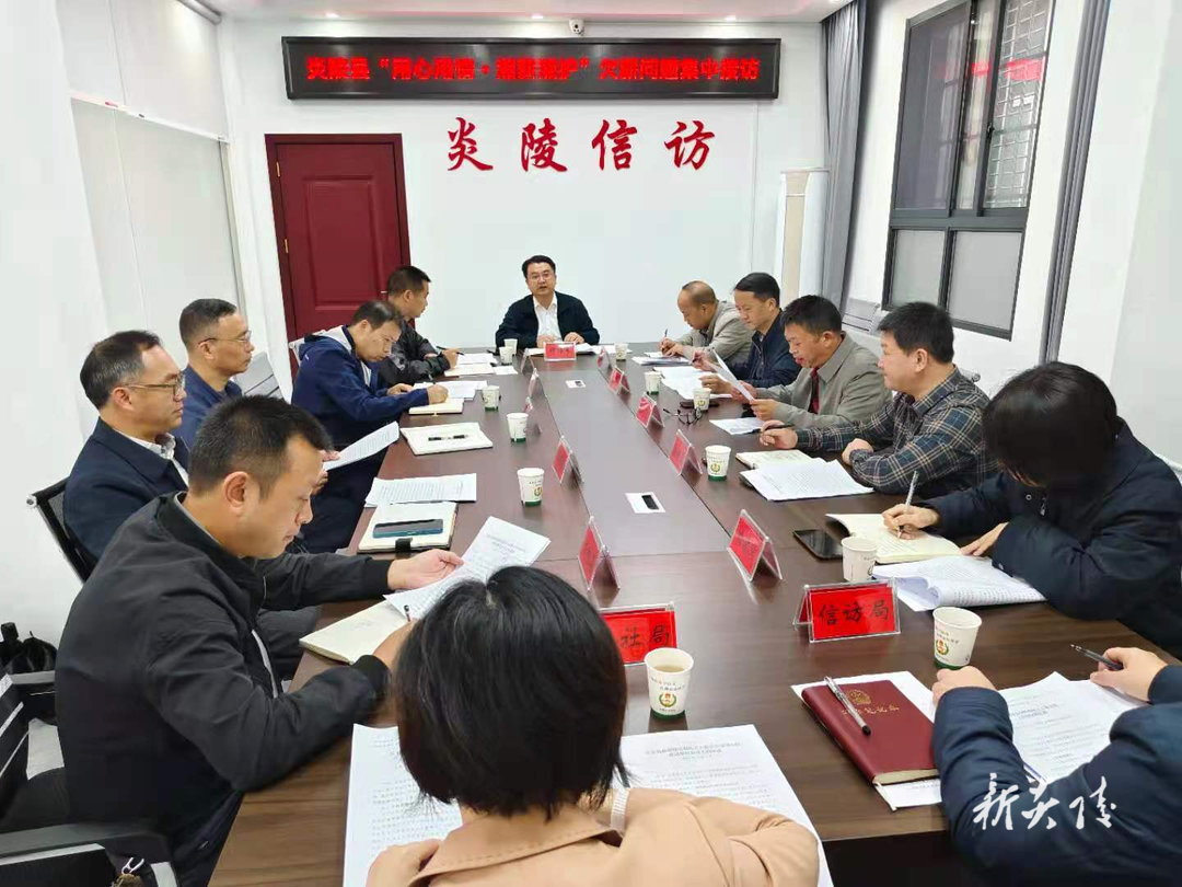 炎陵县开展“用心用情•湘薪湘护” 欠薪问题现场集中接访行动