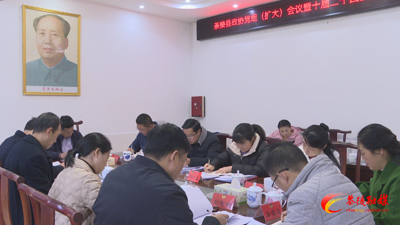 茶陵县政协召开党组（扩大）会议暨十届二十四次主席会议