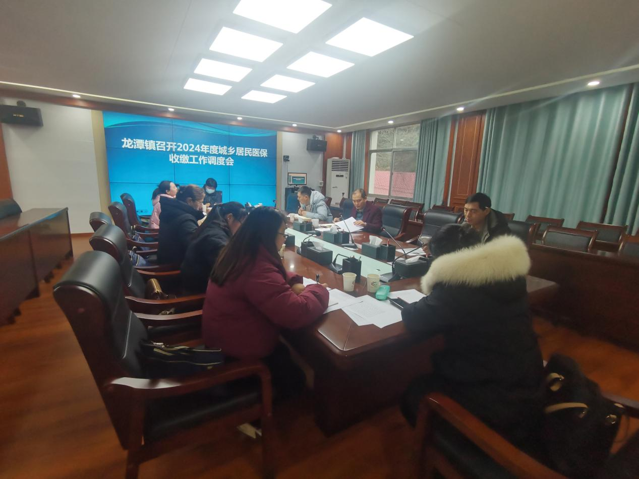 龙潭镇召开2024年度城乡居民医保收缴工作调度会