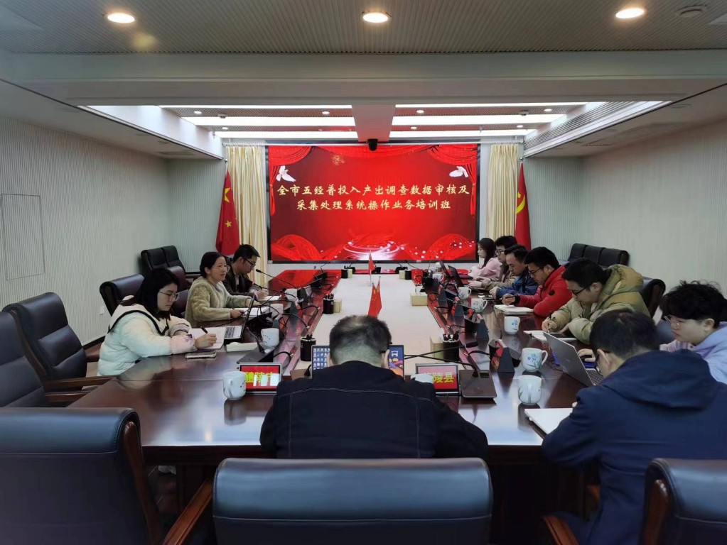 市统计局召开全市五经普投入产出调查数据审核及采集处理系统操作业务培训会