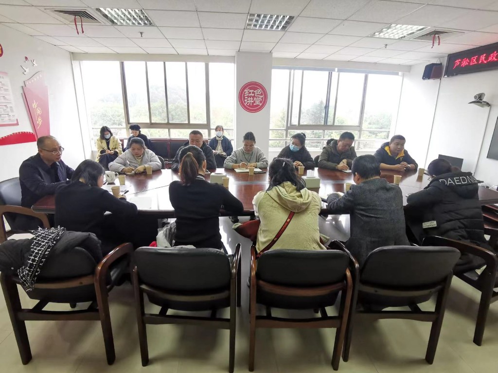 区民政局收看湖南省民政系统岁末年初安全生产暨重点工作调度视频会议