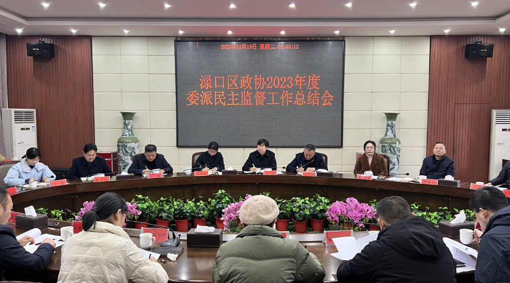 渌口区政协召开2023年度民主监督工作总结会