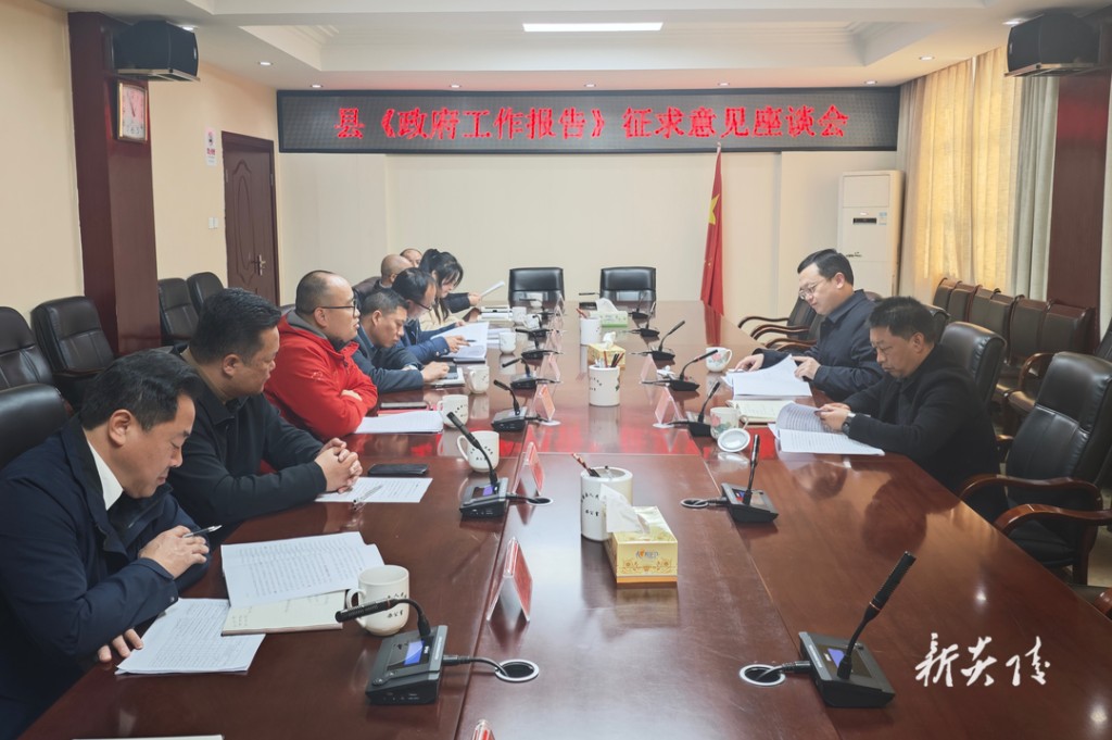 炎陵县政府就《政府工作报告 (征求意见稿)》征求意见 夏胜利主持座谈会并讲话