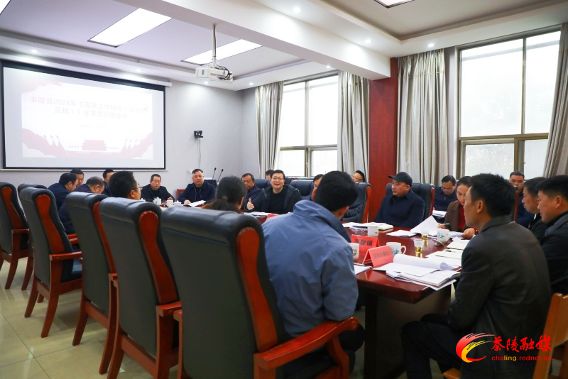 杨红兵主持召开2024年《政府工作报告(征求意见稿)》征求意见座谈会