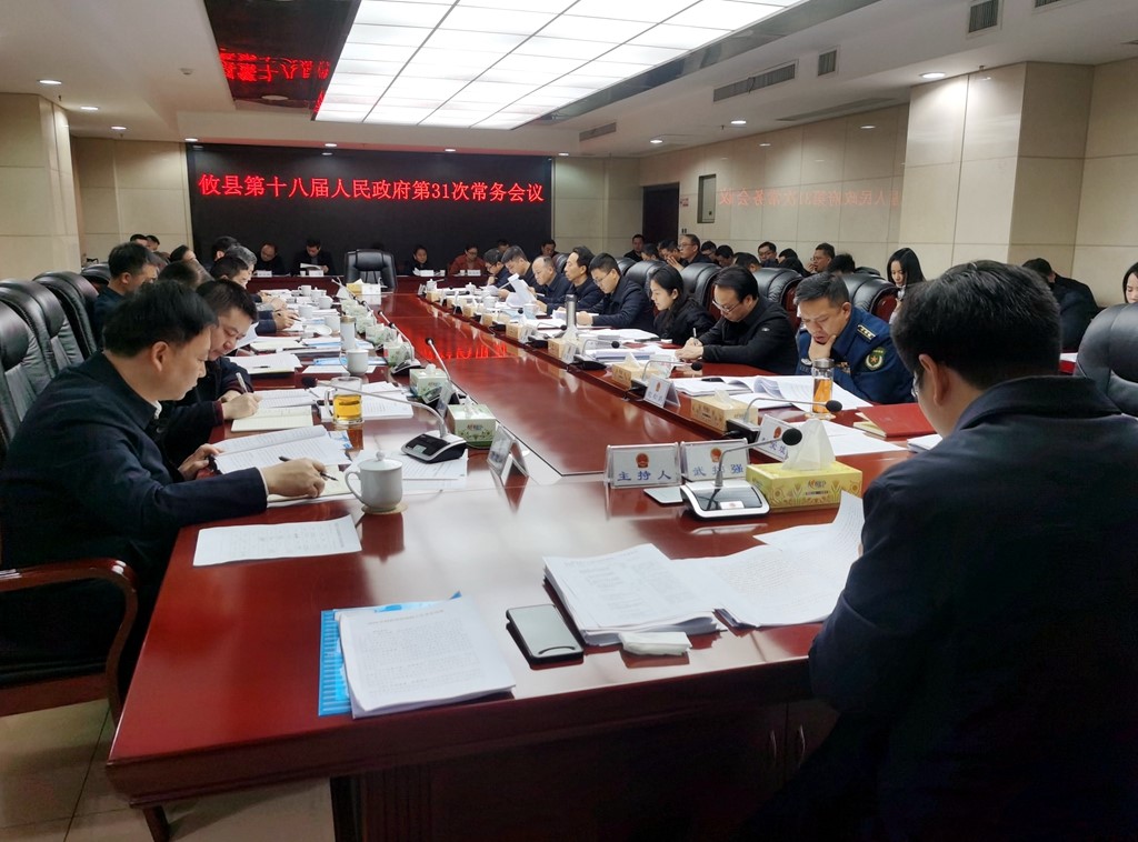 攸县第十八届人民政府召开第31次常务会议