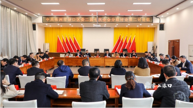 赖晓智参加区委二届七次全会第二讨论组分组讨论