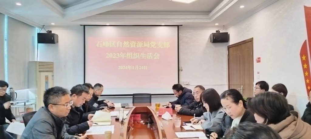 石峰区自然资源局党支部召开2023年度专题组织生活会