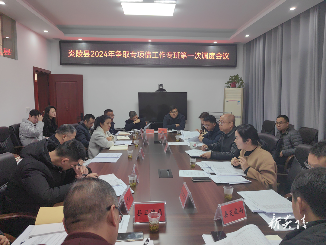 炎陵县召开2024年专项债工作专班第一次调度会
