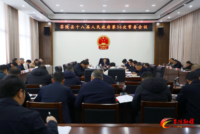 杨红兵主持召开茶陵县十八届人民政府第36次常务会议