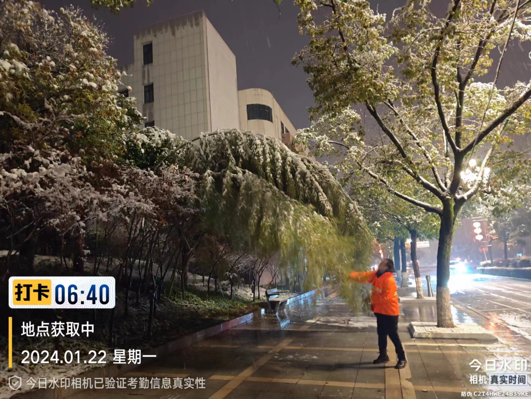 排隐患，保安全！天元城管园林中心开展城区大雪应急行动