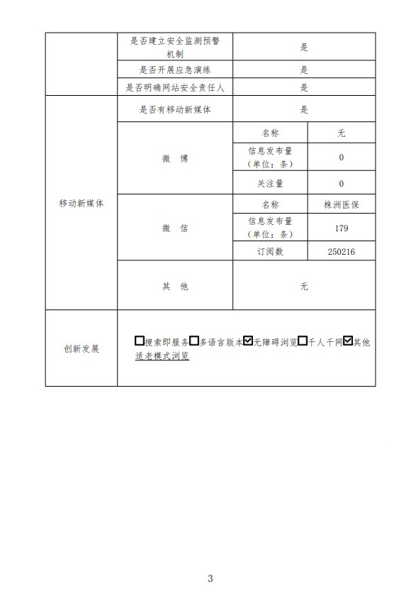 株洲市医疗保障局网站工作年度报表（2023年度）
