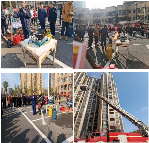 联星街道万古桥社区：消防演练进小区  筑牢平安“防火墙”