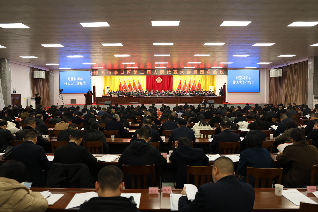渌口区二届人大四次会议举行第二次全体会议