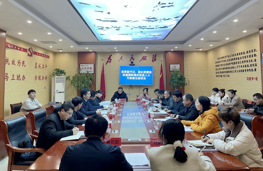县委副书记、县长武挪强赴皇图岭镇听取县人大代表意见建议