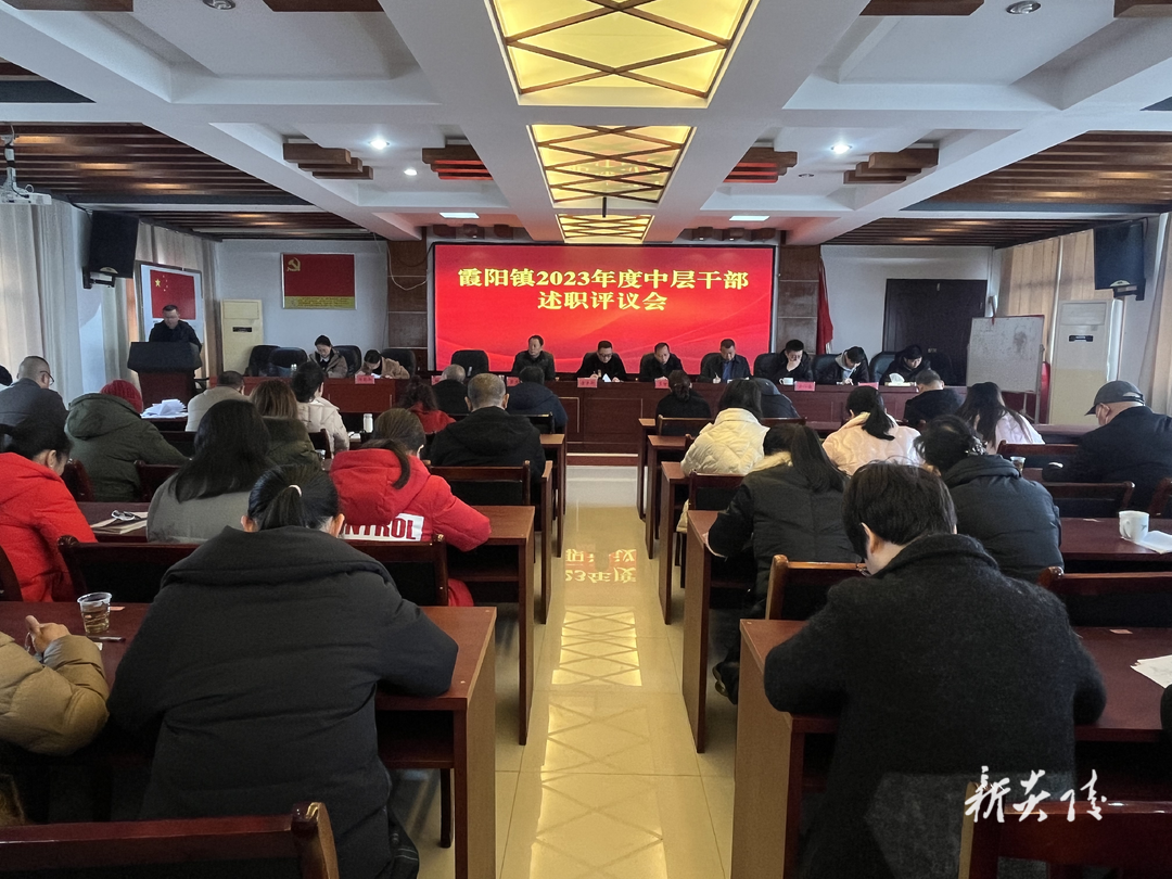 霞阳镇召开2023年度中层干部述职评议会