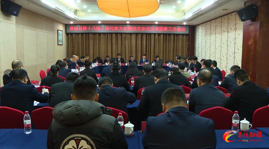 茶陵县第十八届人民代表大会第四次会议：召开主席团第三次会议