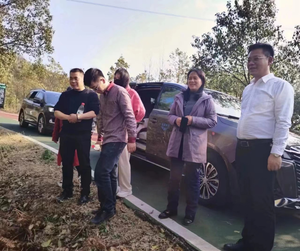 省绿委办来株调研义务植树选址工作