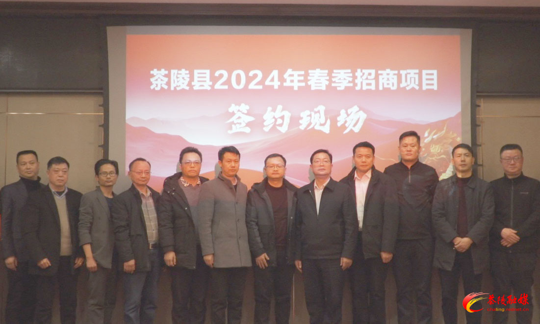茶陵：8家企业集中签约落地 总投资21亿元