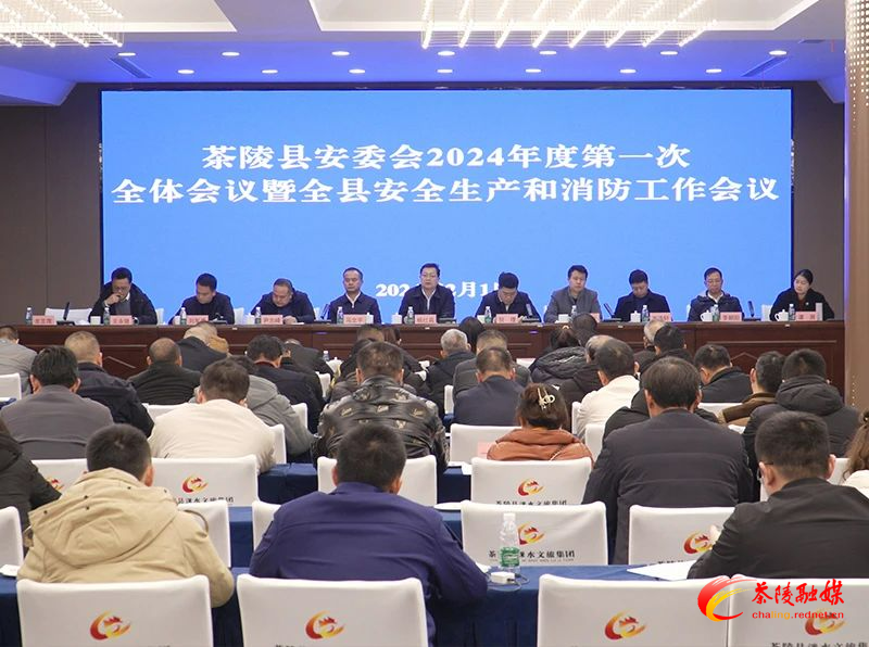茶陵县安委会2024年度第一次全体会议暨全县安全生产和消防工作会议召开