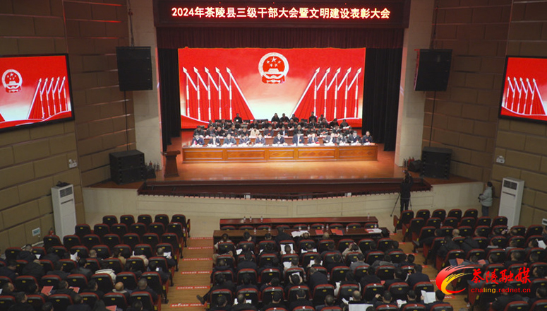 茶陵县召开三级干部大会暨文明建设表彰大会