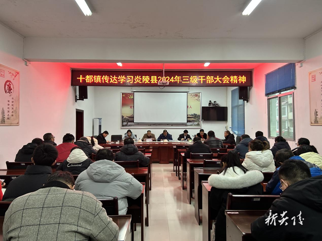 十都镇学习县“两会”及三级干部大会会议精神