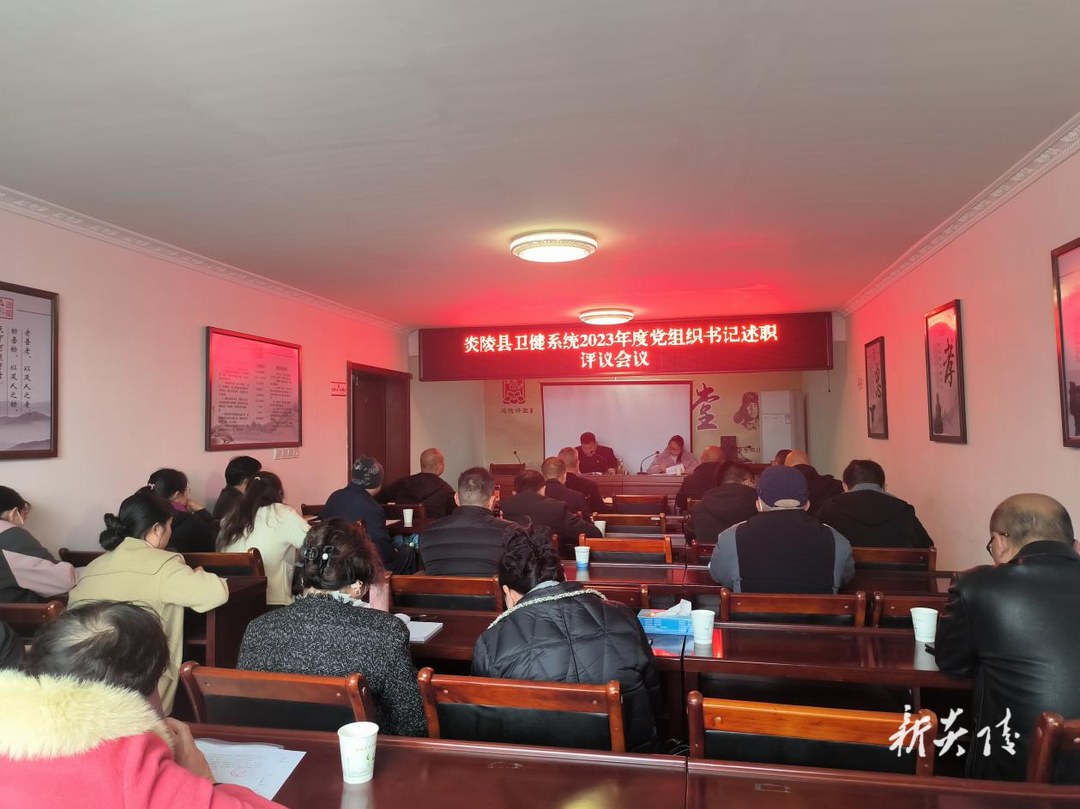 县卫健系统召开党组织书记述职评议会议