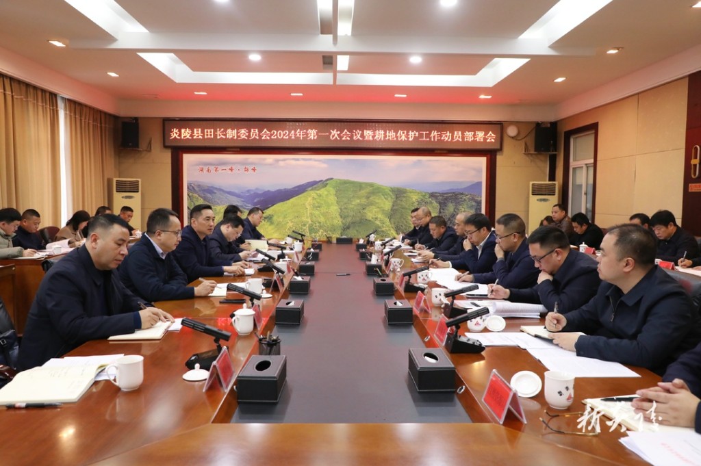 炎陵县田长制委员会2024年第一次会议暨耕地保护工作动员部署会召开 尹朝晖夏胜利出席