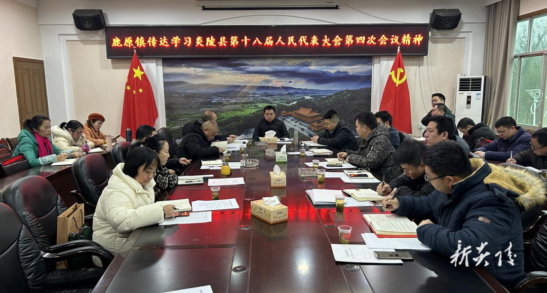 鹿原镇学习县“两会”及三级干部大会会议精神