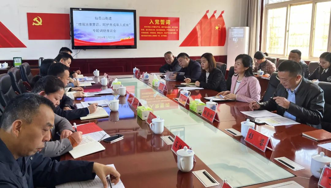增强法律意识,呵护未成年人成长:仙岳山街道组织专题调研