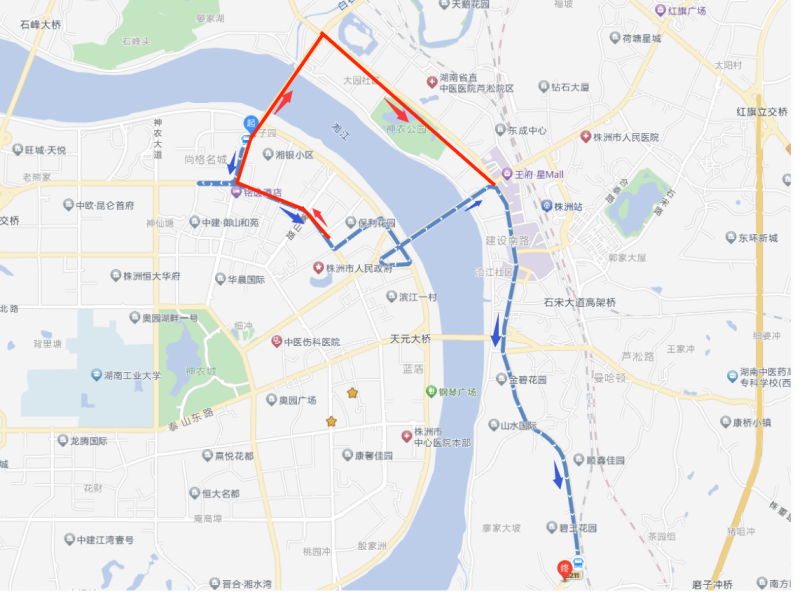 2024株洲马拉松公交线路调整方案