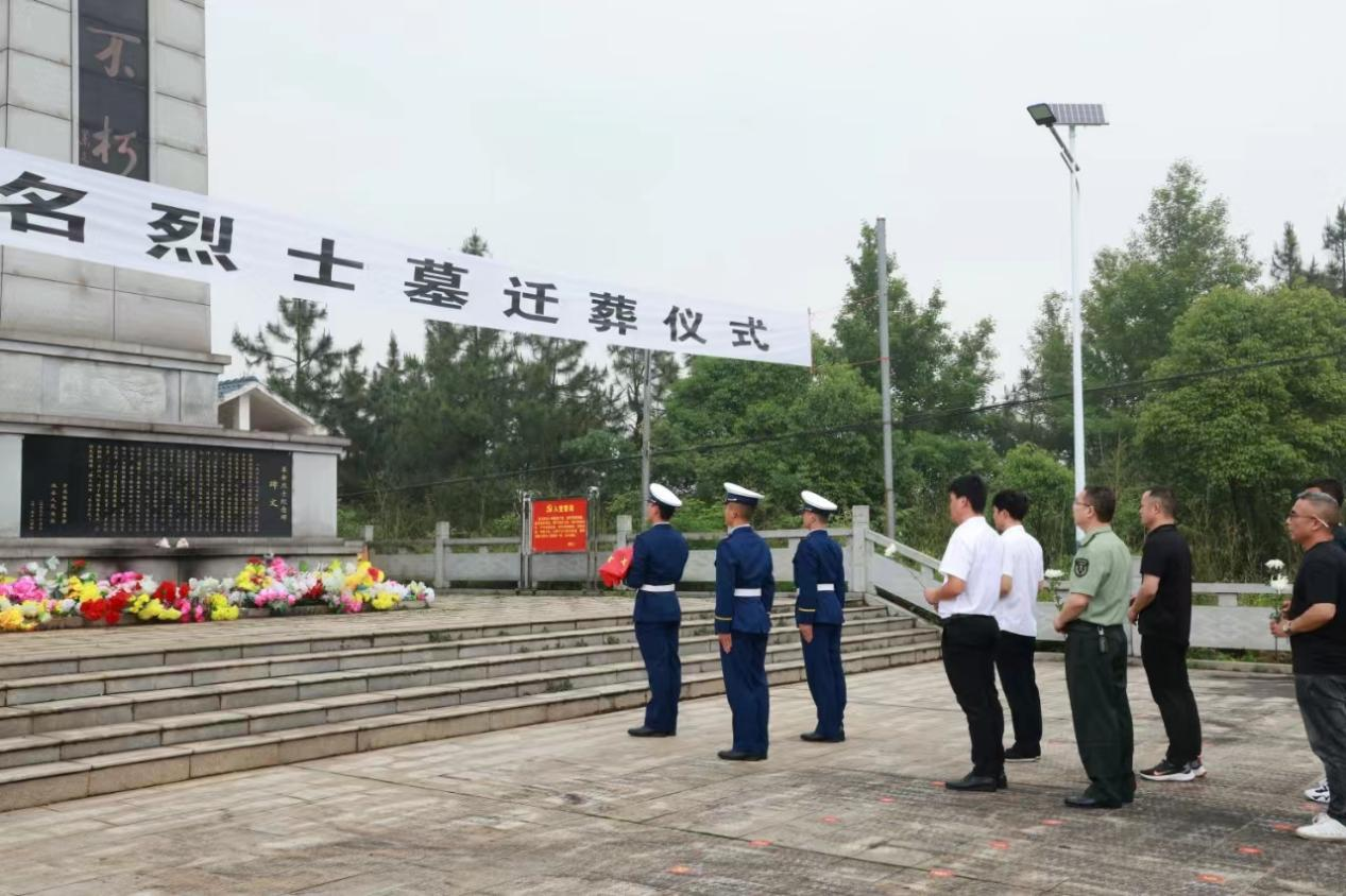 攸县一无名烈士墓迁入烈士陵园