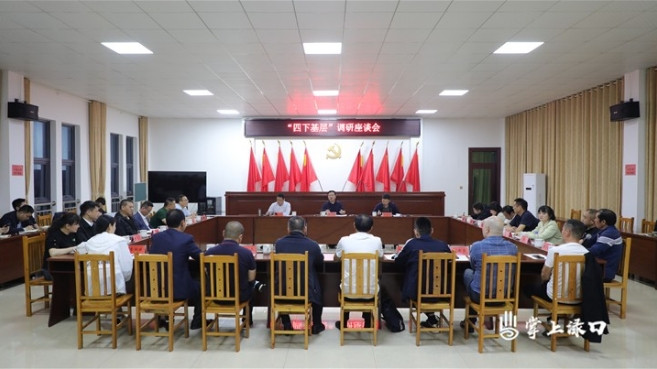 李晓彤到渌口镇开展“四下基层”座谈会