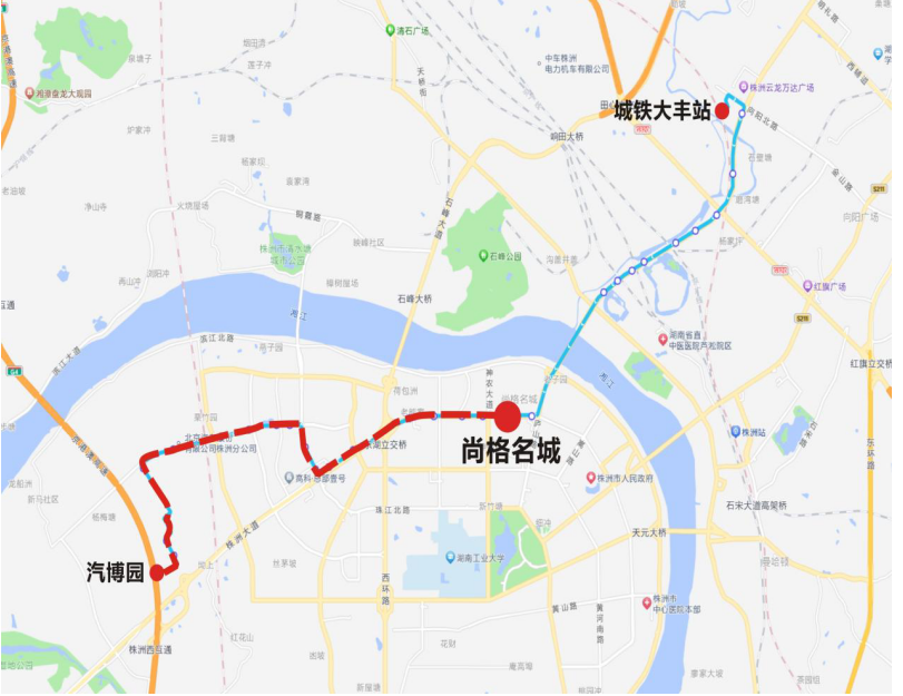 2024株洲马拉松公交线路调整方案