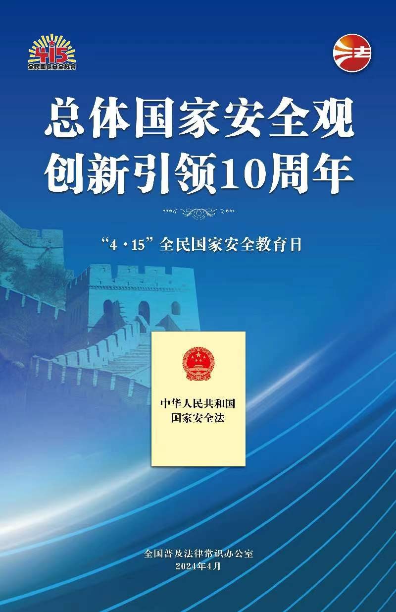 2024年全民国家安全教育日海报图
