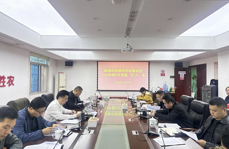 市社召开2024年第4次党组（扩大）会