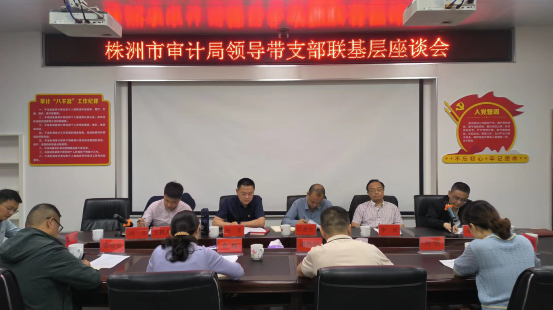 株洲市审计局第二党支部开展领导带支部联基层活动