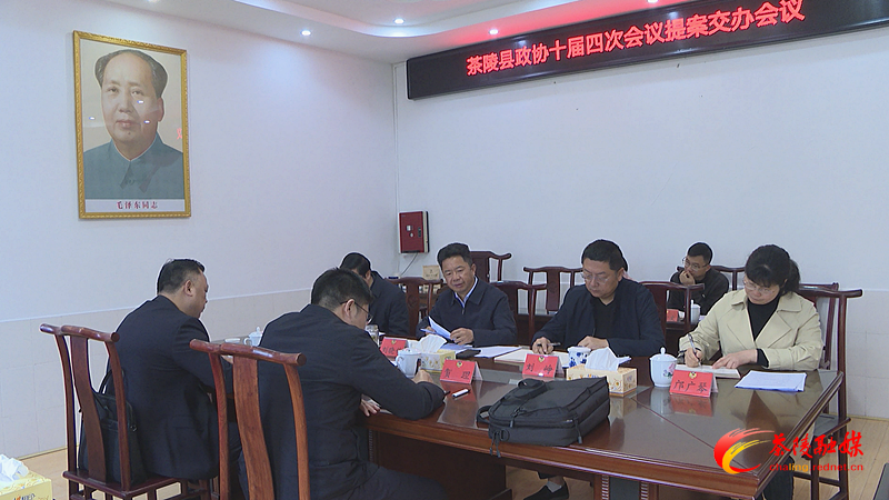 茶陵县政协十届四次会议提案交办会召开
