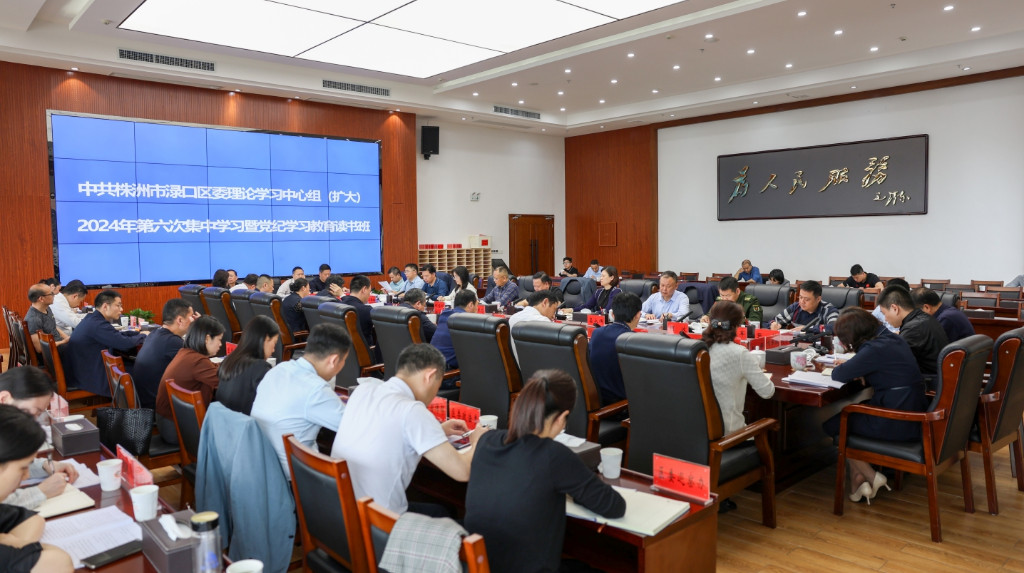 区委理论学习中心组（扩大）举行2024年第六次集中学习暨党纪学习教育读书班集体学习